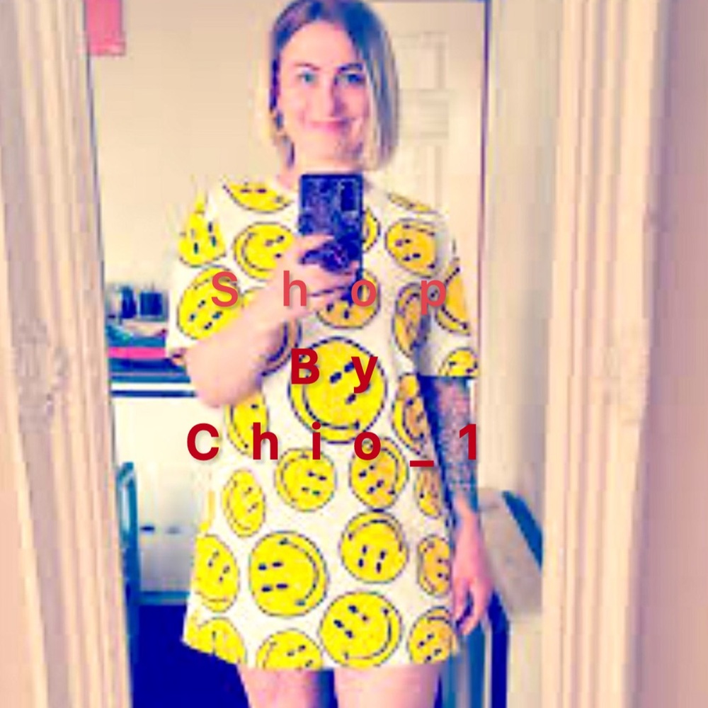 ZARA SMALEY HAPPY FACE COLLECTION DRESS bloggers favorite - Picture 7 of 7